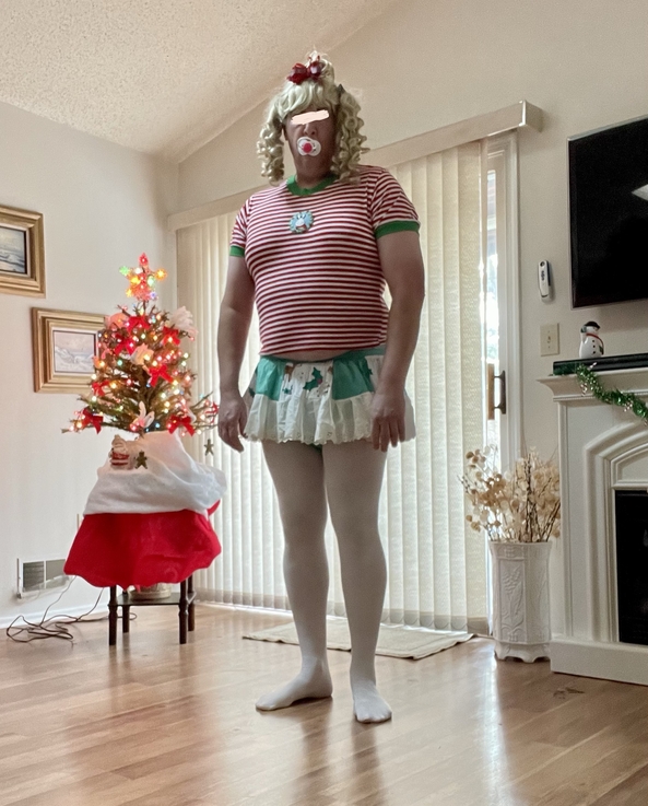 EARLY SISSYMAS - A sissy Christmas outfit , Sissy, Adult Babies