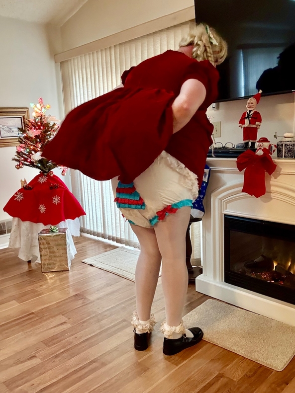 Christmas Panties - My different diaper cover panties., Diaper Covers, Adult Babies