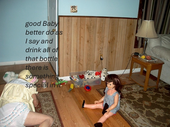 Bess controlling lil sissie  - Bess making lil sissie do as told, l]l sissie's Mummys pics, Adult Babies