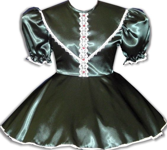 My Thursday dress - I have to wear it over matching lingerie and petticoat, plus stockings and high heels, Satin petticoat feminization forced master mistress apron stockings heels bonnet , Feminization,Slow Change,Hormones,Dominating Mistress Or Master,Mind Altering,Sissy Fashion,Dolled Up