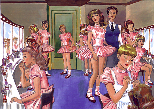 School for Sissies - Billy and Marty surveyed the wonderful scene. Little schoolboys transforming themselves into pretty little schoolgirls.. They knew that soon they, too, would be; they smiled wickedly. Soon they would be attending school as Billie and Martha., schoolgirls,transformation,pretty boys,joy, Dolled Up,Quick Change