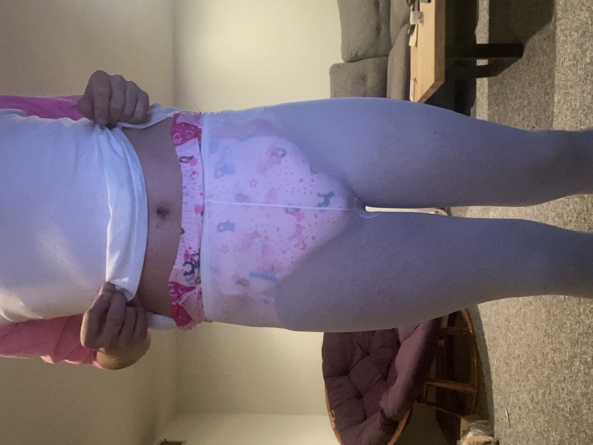 First time wearing! - New!, Sissy,diaper,pink,preschool,humiliation , Bad Boy To Good Girl,Diaper Lovers,Dolled Up,Adult Babies,Feminization,Sissy Fashion