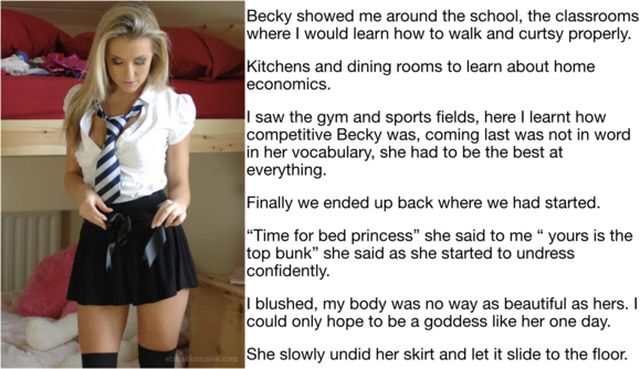 Anabel goes to school - Anabel’s first day and she meets her school mom, Sissy schoolgirl, Feminization,Fairytale,Diaper Lovers,Sissy Fashion