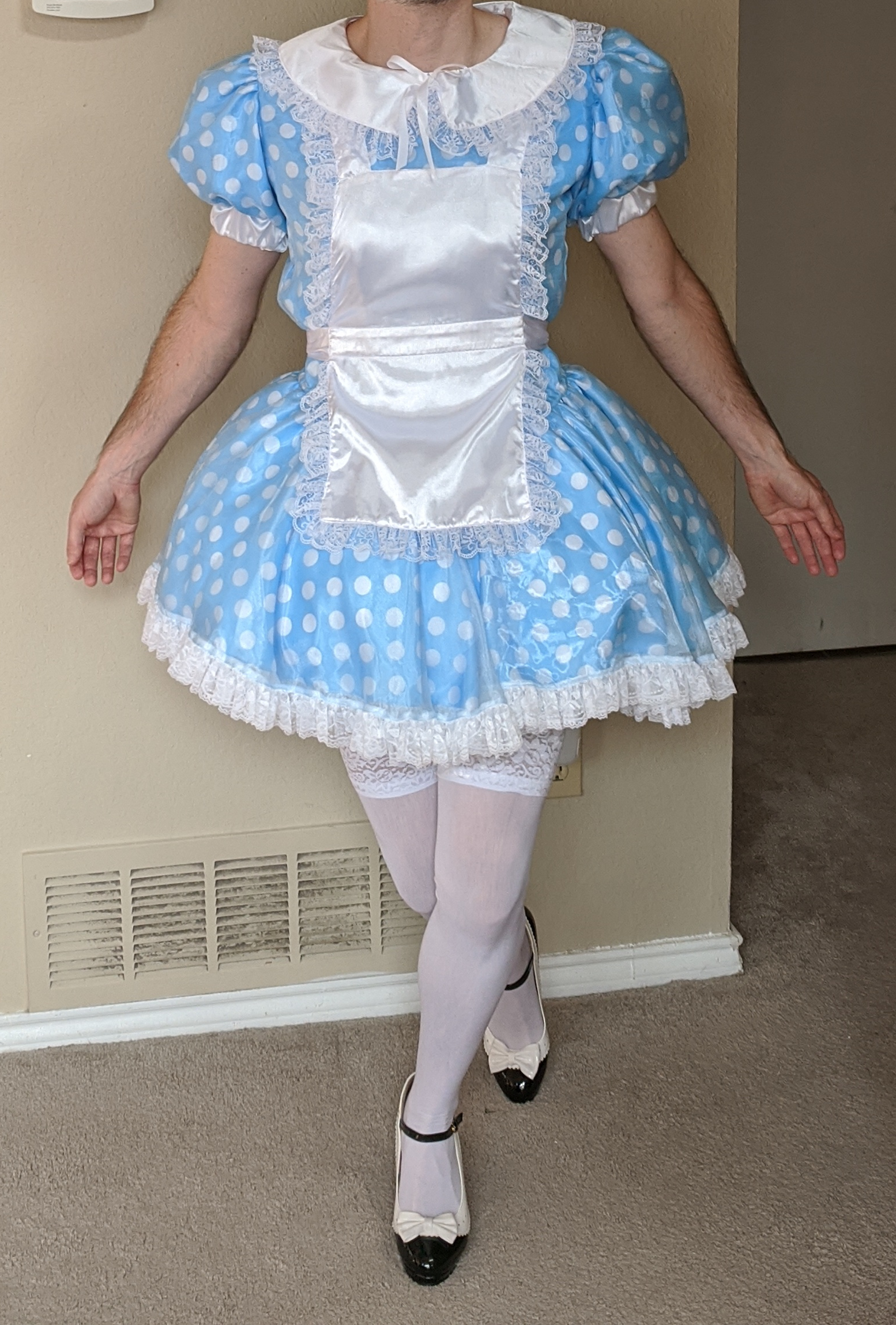 Blue Sissy Maid Dress