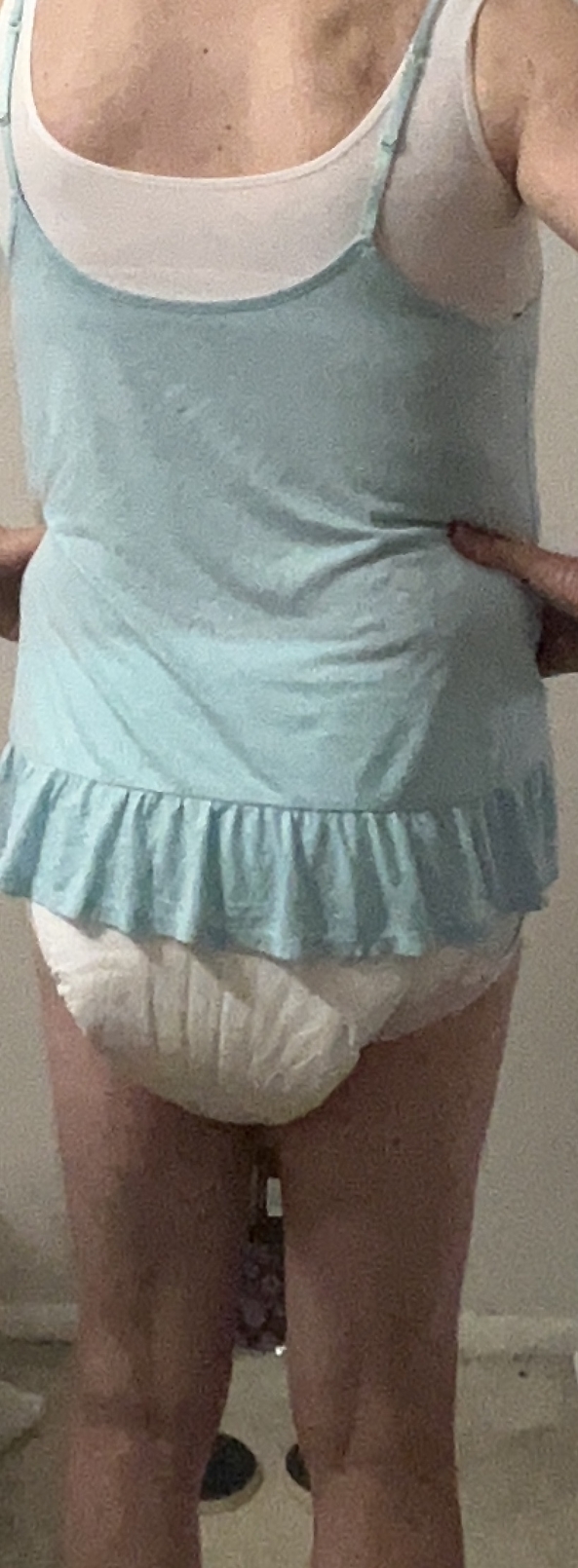 Babydoll baby  - Who doesn’t love a babydoll top and of course a diaper showing , Baby doll top,wet diaper , Adult Babies,Feminization,Diaper Lovers
