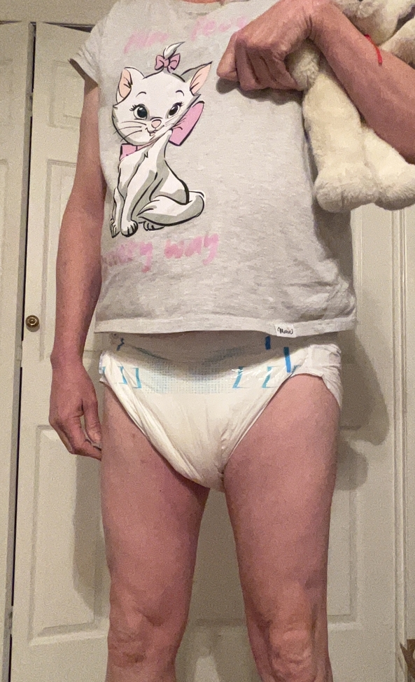 My punishment  - I tried to remove my diapers before company came over so mommy said I had to be in only a diaper and my top, Domination,regression,humiliation , Adult Babies,Feminization,Dominating Mistress Or Master,Diaper Lovers