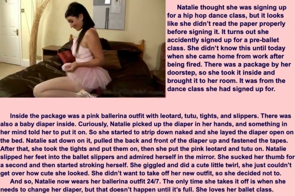 Four Pretty Ballerinas - I meant to post this on Valentine's Day, but got delayed, poop,tutu,ballet,ballerina,, Adult Babies,Thumb Sucking,Sissy Fashion,Fairytale,Wetting The Bed,Diaper Lovers,Dolled Up