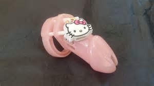 A Hello Kitty Chastity cage - A pink chastity cage my Daddy wants me to wear, sissy,Daddies girl,sissy schoolgirl,chastity cage,cock caged, Adult Babies,Bad Boy To Good Girl,Sex Toys,Sissy Fashion,Dominating Mistress Or Master,Dolled Up